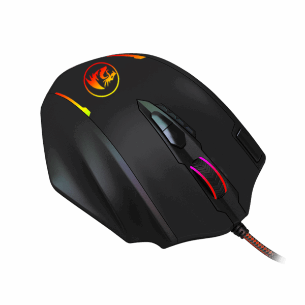 REDRAGON IMPACT 12400DPI MMO Gaming Mouse - Black - Image 4