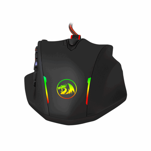 REDRAGON IMPACT 12400DPI MMO Gaming Mouse - Black - Image 8