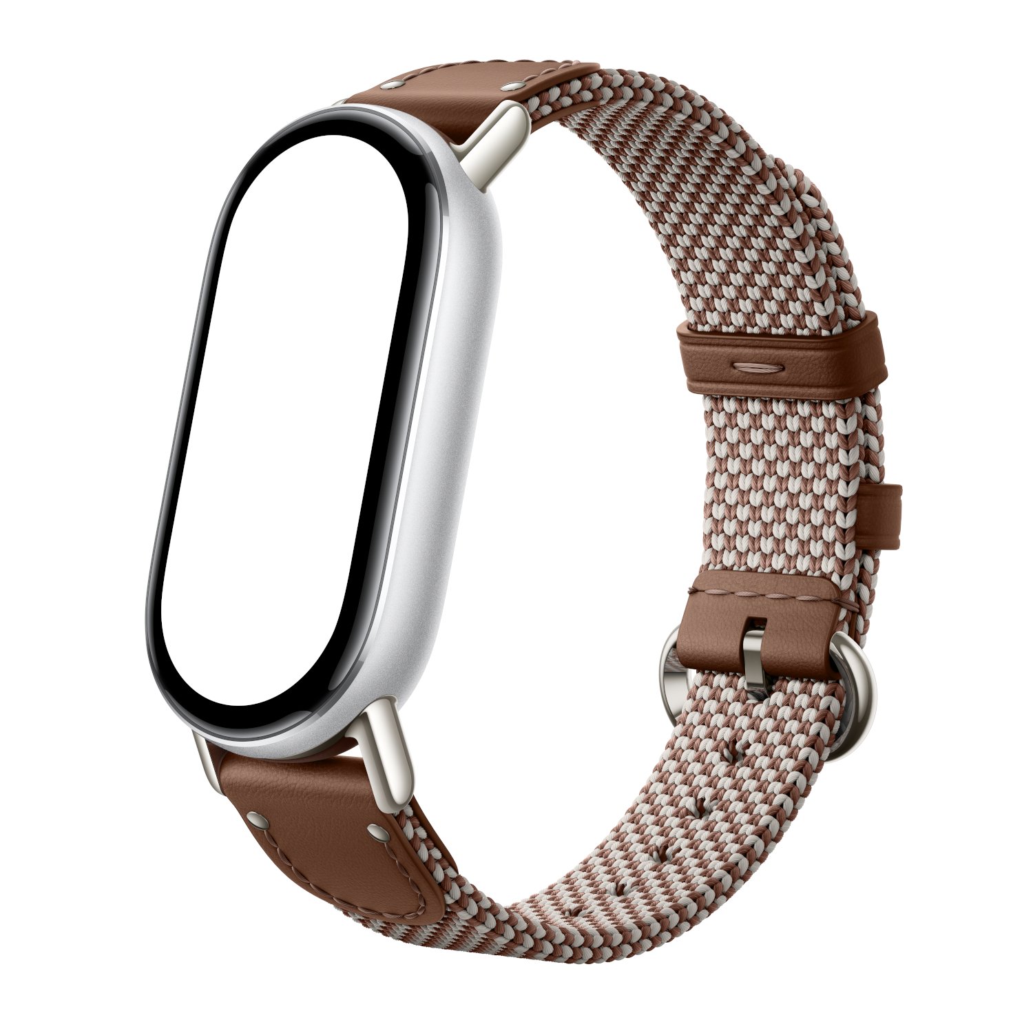 Xiaomi Smart Band 10 Knitted Silk Strap - Feather Brown - Image 2