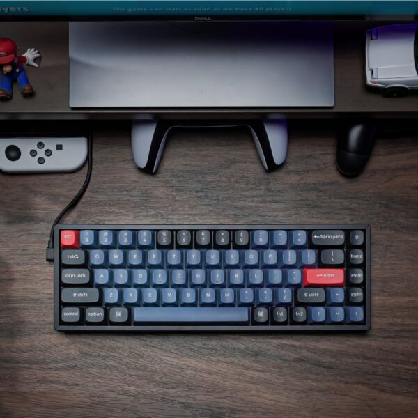 Keychron K6 Pro 65% Red G Pro Switches RGB Wireless Keyboard - Black - Image 5