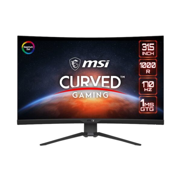 MSI MAG 325CQRF-QD 31.5″ WQHD VA 170Hz 1ms Curved Gaming Monitor
