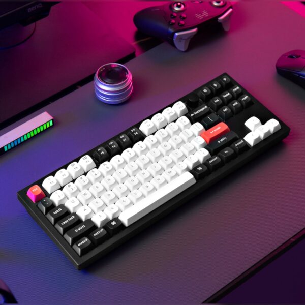 Keychron Q3 HE QMK 80% Wireless Custom Mechanical Keyboard (Nebula Switch) – Carbon Black - Image 4
