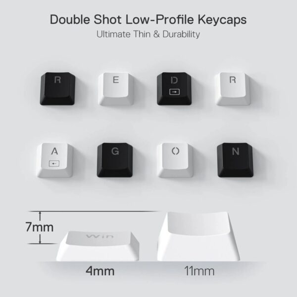 Redragon K632 HORUS Mini 60% RGB Wired Gaming Keyboard – White - Image 4
