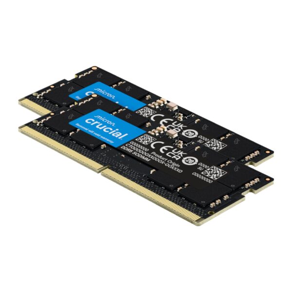 Crucial 128GB 5600MHz DDR5 SODIMM Laptop Memory Kit (2 x 64GB) - Image 2