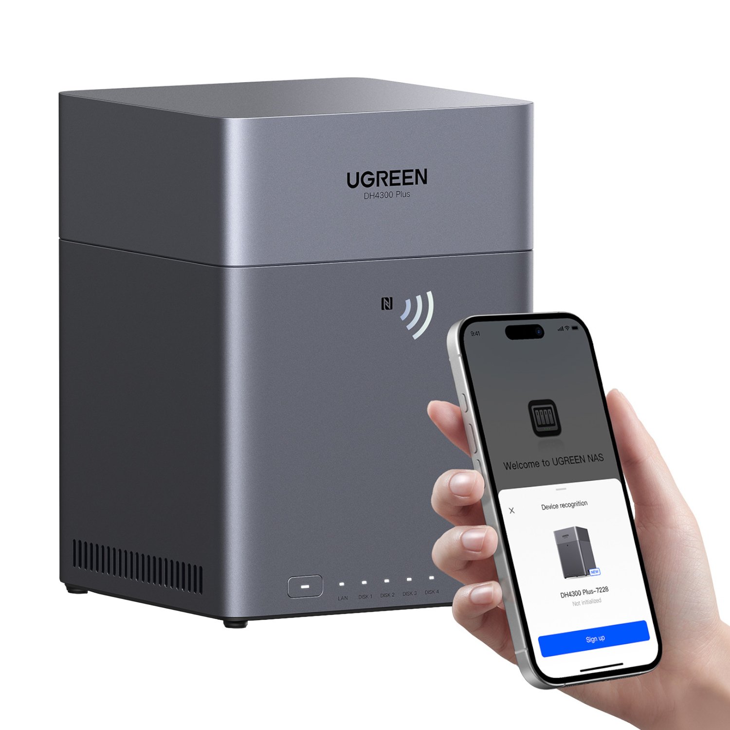 UGreen DH4300 PLUS 4 Bay SATA 2.5GbE NAS - Image 3