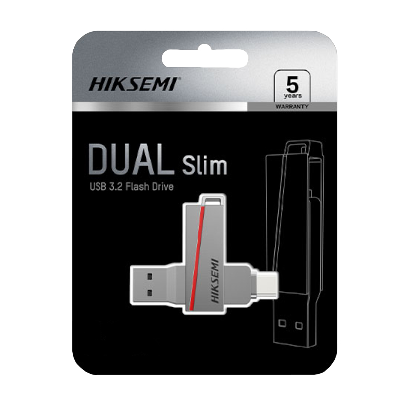 HIKSEMI Dual Slim 32GB USB3.2 Flash Drive - Image 4