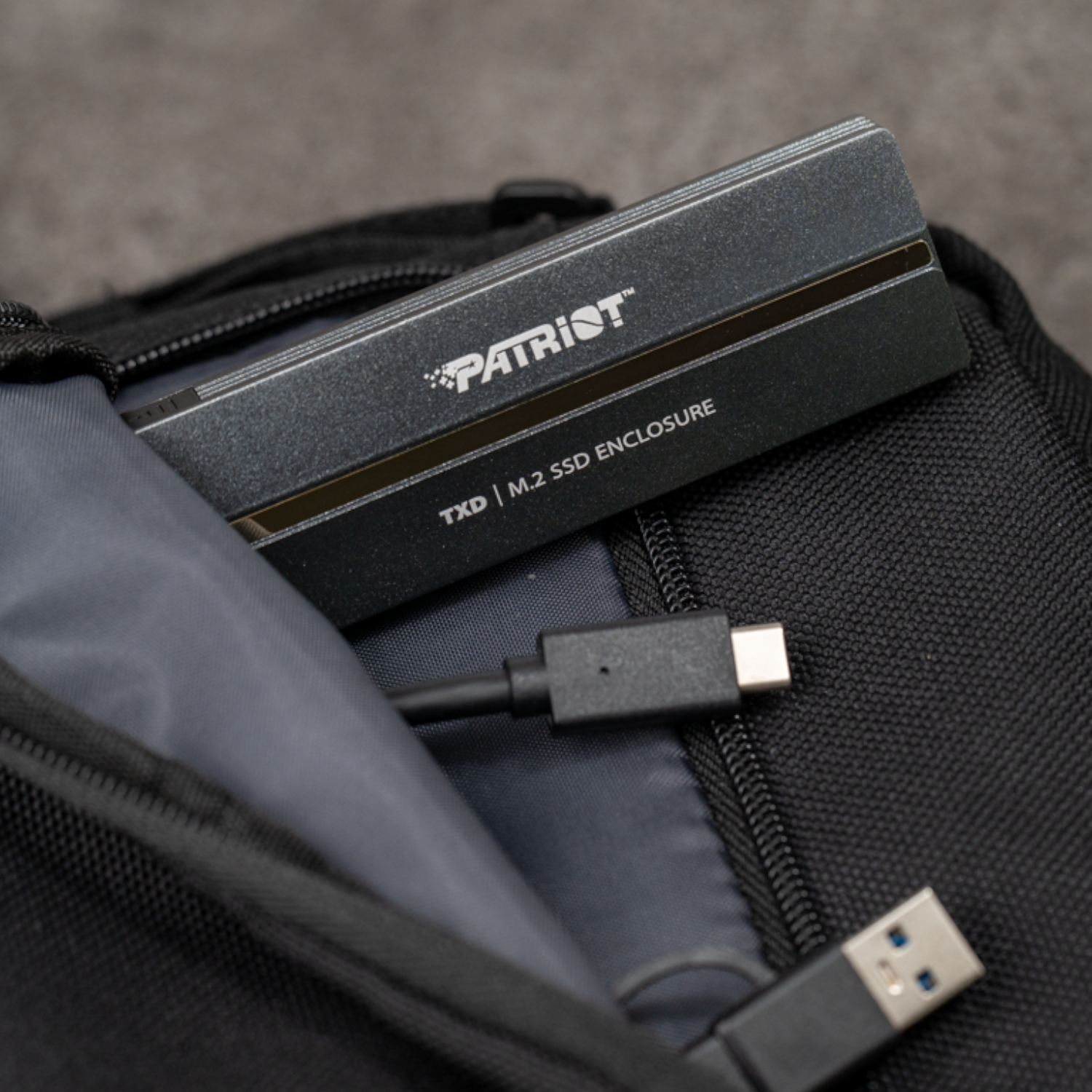 Patriot TXD PCIe M.2 2280 USB 3.2 Gen2 SSD Enclosure - Grey - Image 4