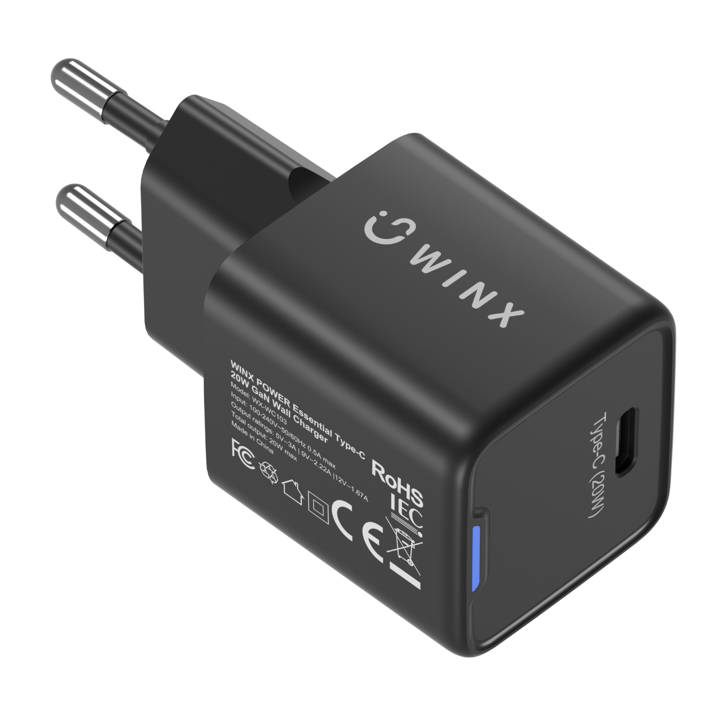 WINX POWER Essential Type-C 20W GaN Wall Charger - Image 4