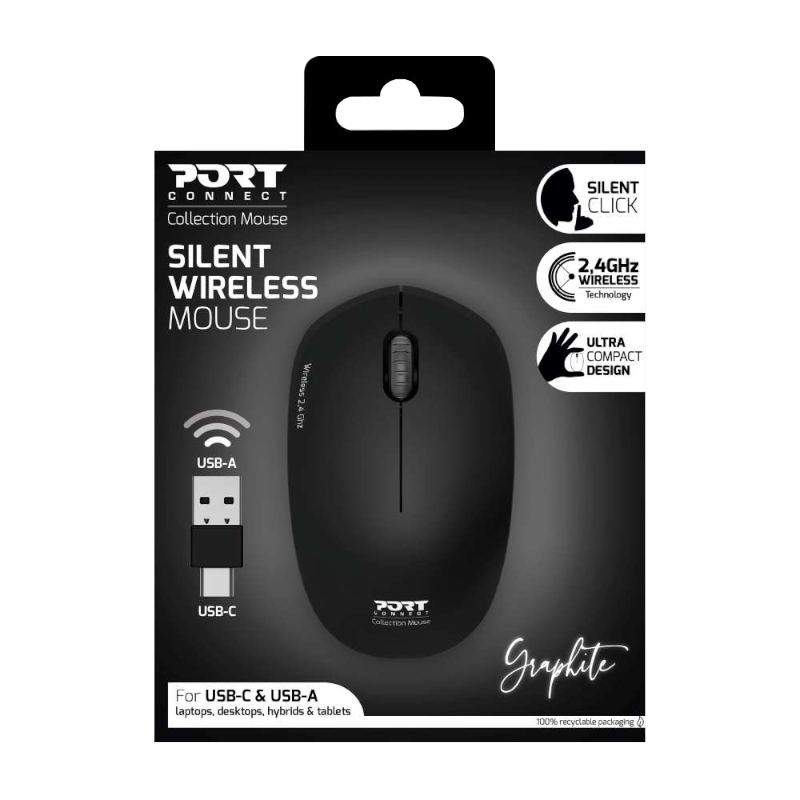 Port Connect MOUSE COLLECTION II WIRELESS Graphite - Image 4