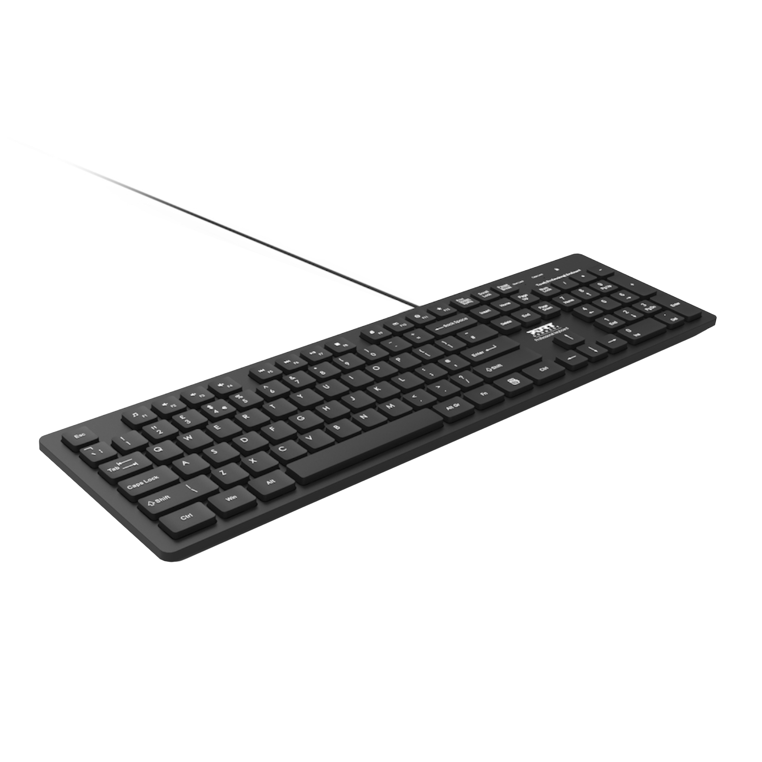 Port Connect Tough Office USB Keyboard - Black - Image 2