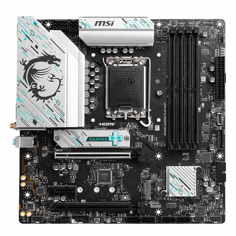 MSI B760M GAMING PLUS WIFI DDR5 Intel LGA1700 M-ATX Gaming Motherboard - Image 2