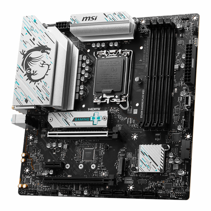 MSI B760M GAMING PLUS WIFI DDR5 Intel LGA1700 M-ATX Gaming Motherboard - Image 3
