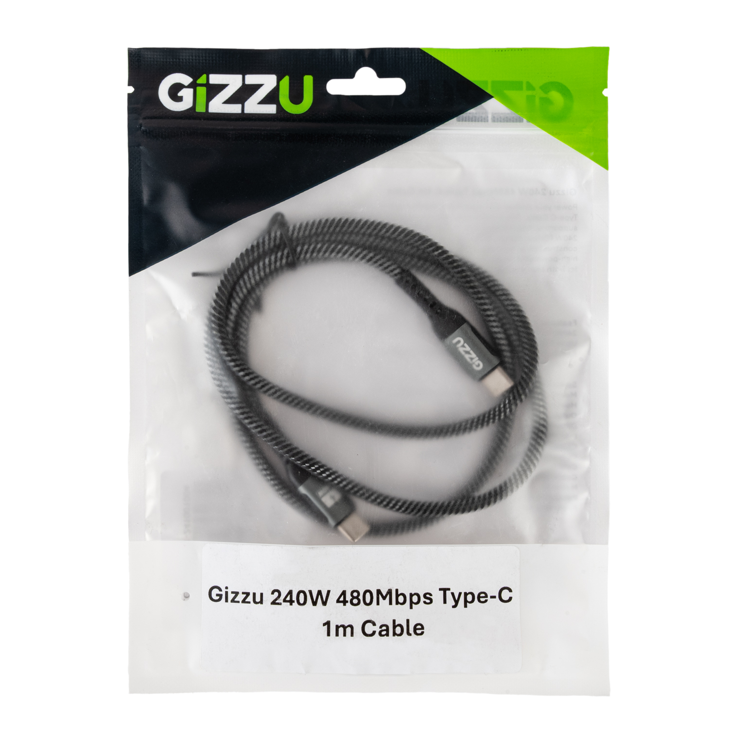 GIZZU 240W 480Mbps Type-C 1m Cable - Image 4