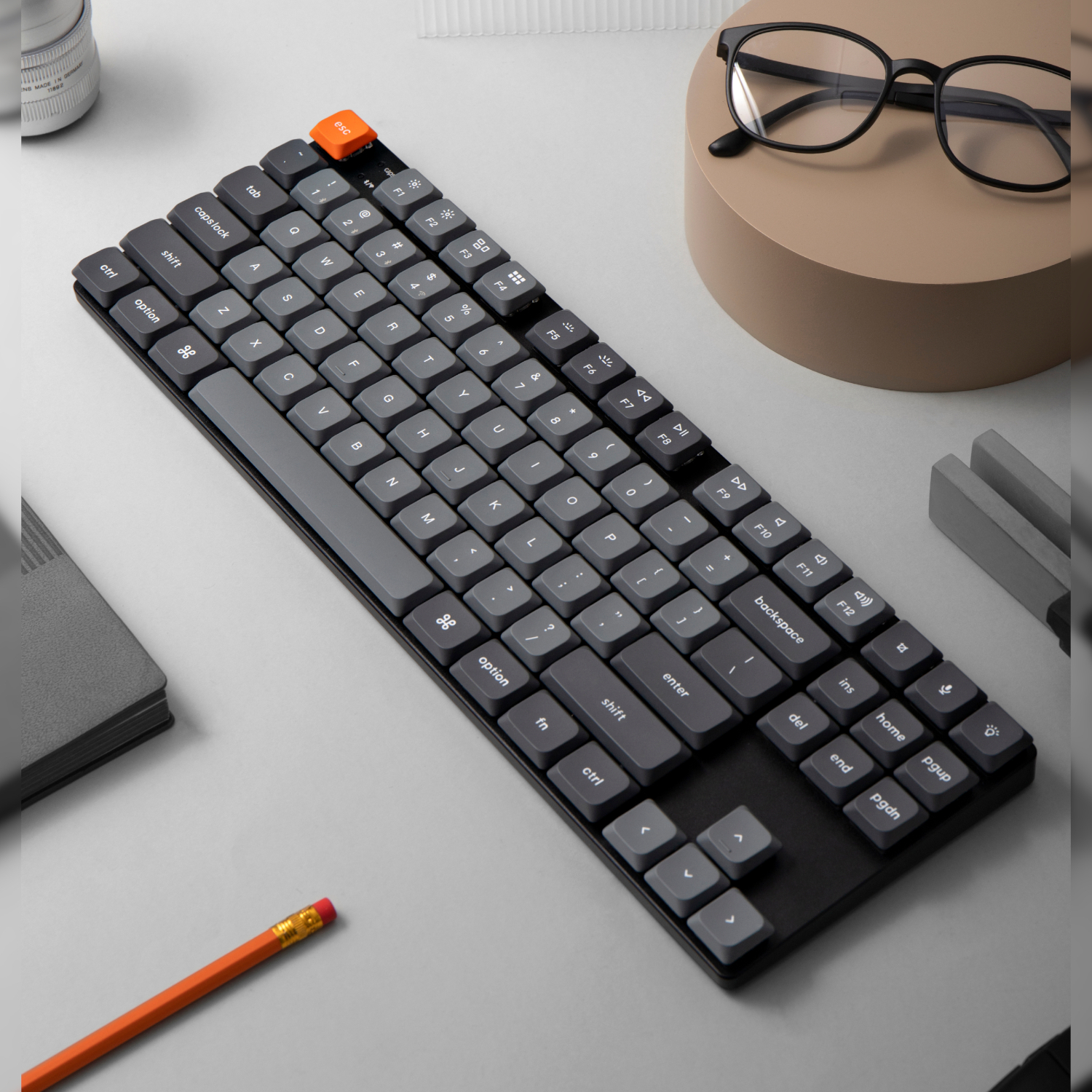 Keychron K1 Max QMK/VIA 80% Wireless Custom Mechanical Keyboard | RED Switches - Image 3