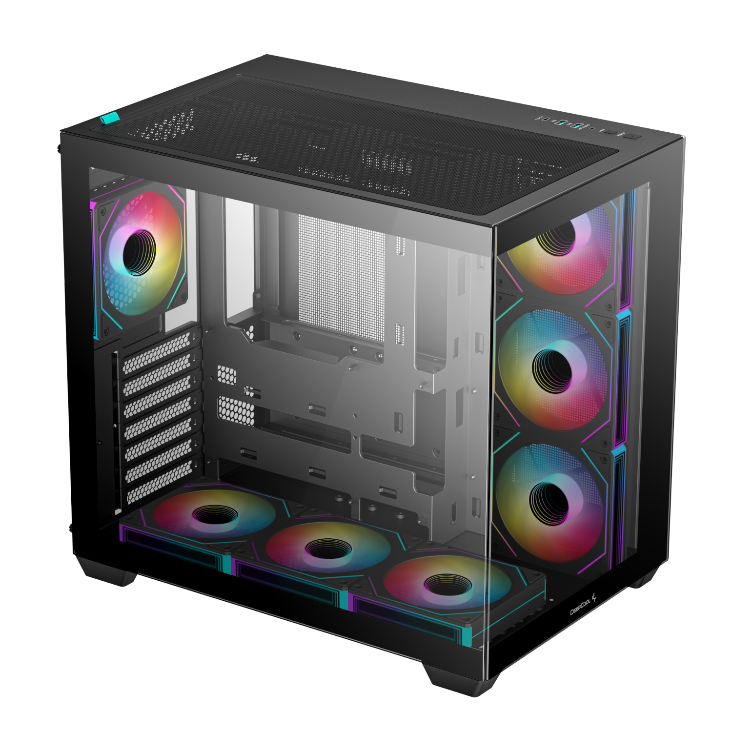 DeepCool CG530 4F ARGB ATX Gaming Chassis - Black - Image 4