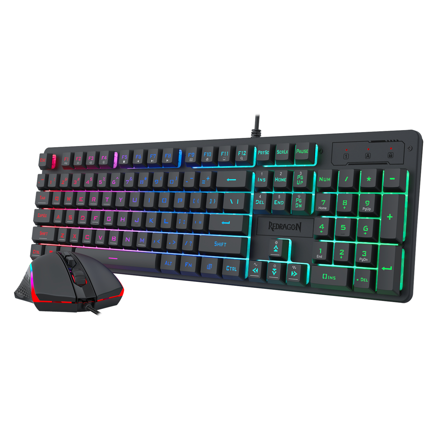 Redragon S107 RGB Gaming Essentials Wired Gaming Keyboard and Mouse Bundle - Image 6