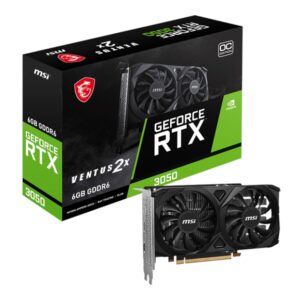 MSI GeForce RTX 3050 VENTUS 2X E 6GB OC Graphics Card