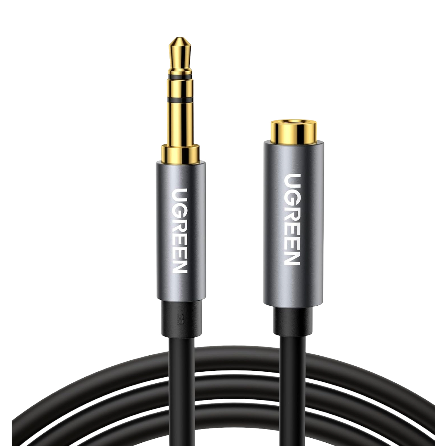 UGREEN AV118 3.5mm AUX Extension Cable 2m – Male to Female –(Black)