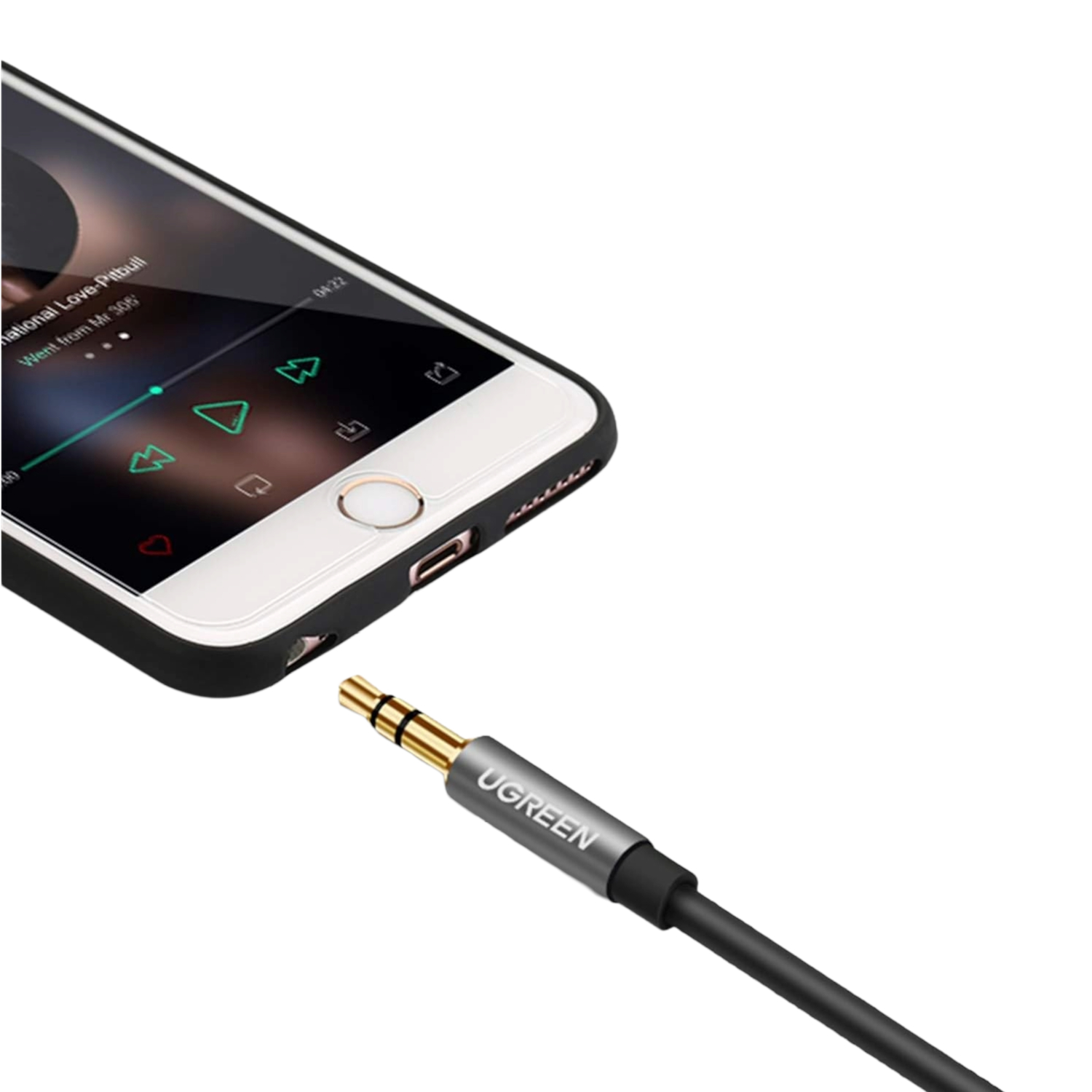 UGREEN AV118 3.5mm AUX Extension Cable 2m – Male to Female –(Black) - Image 4