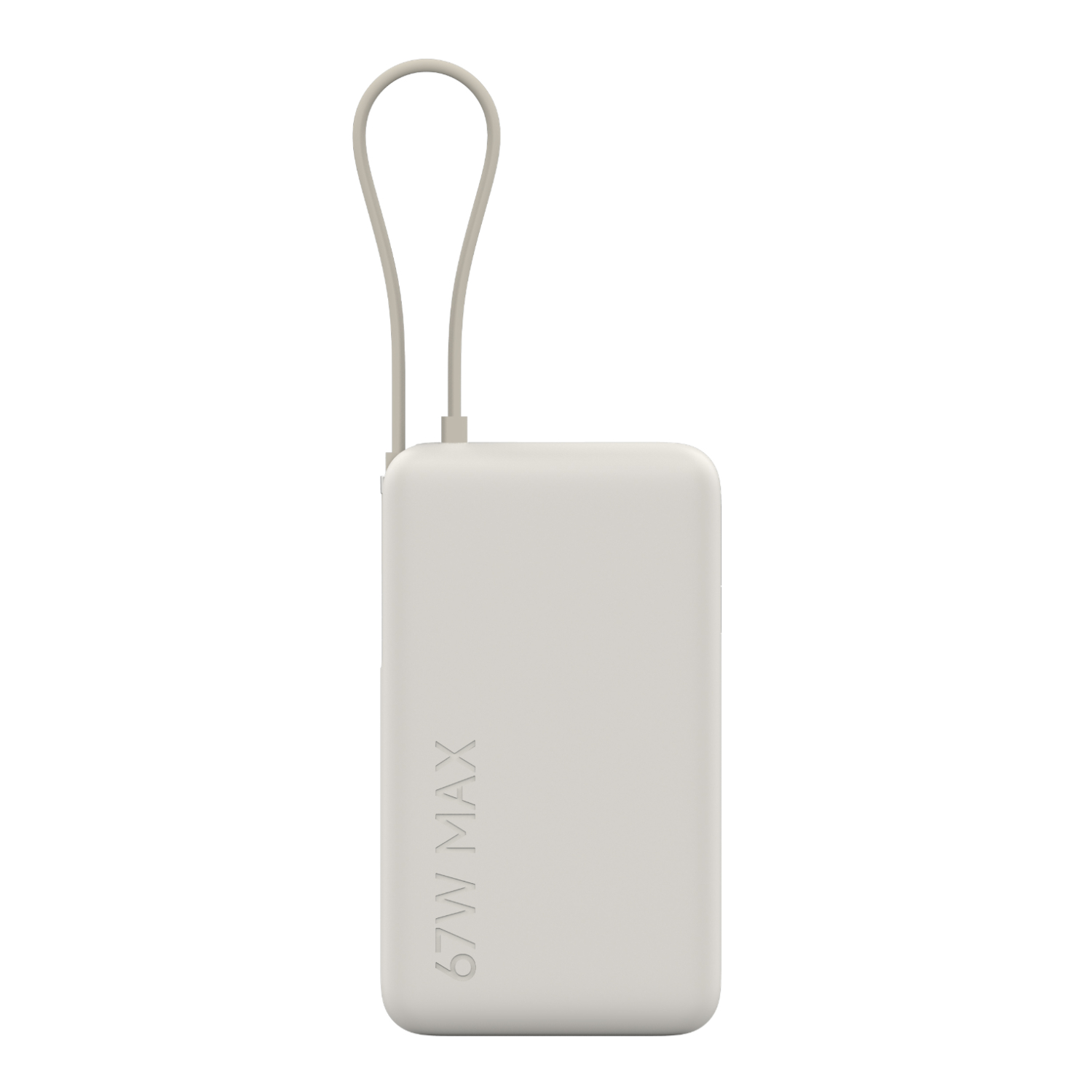Xiaomi 67W Power Bank 10000mAh (Integrated Cable) - Tan - Image 2