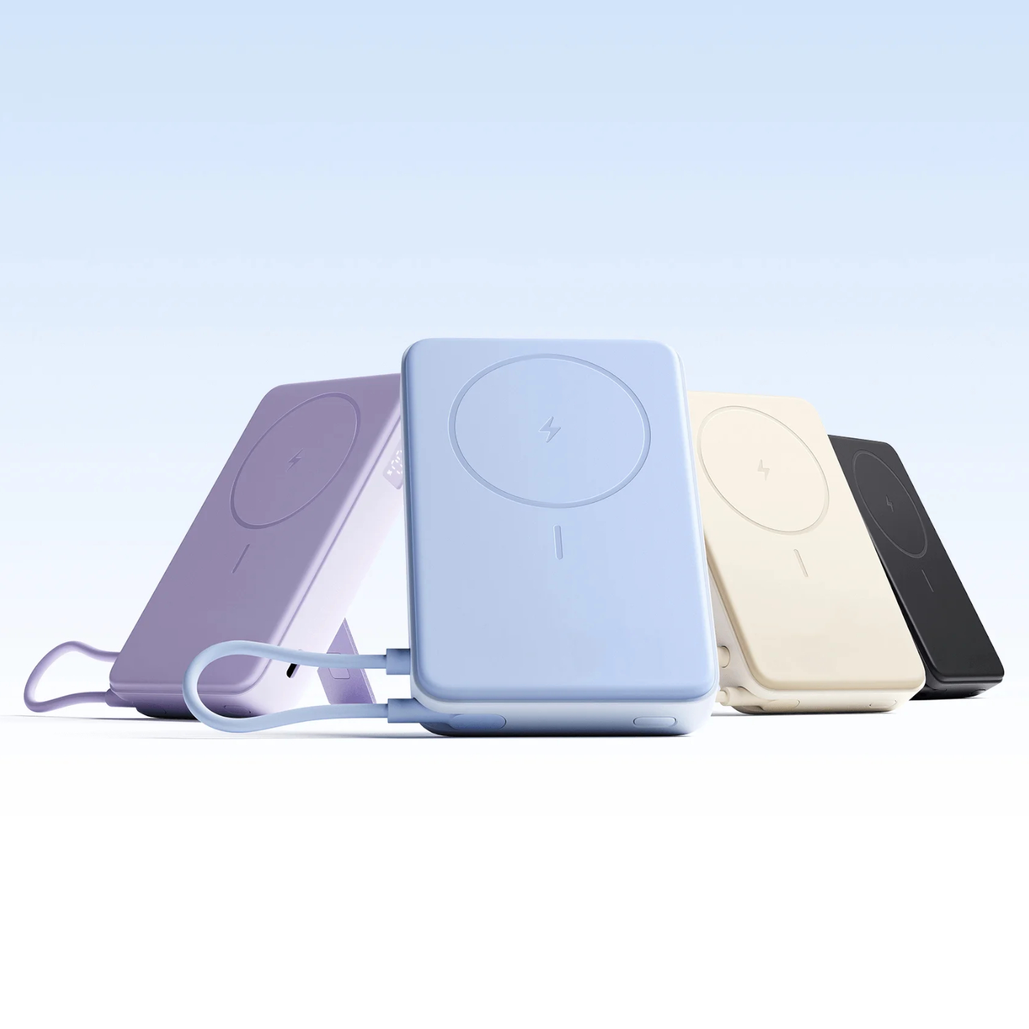 Xiaomi Magnetic Power Bank 10000mAh with Built-in Stand - Beige - Image 5