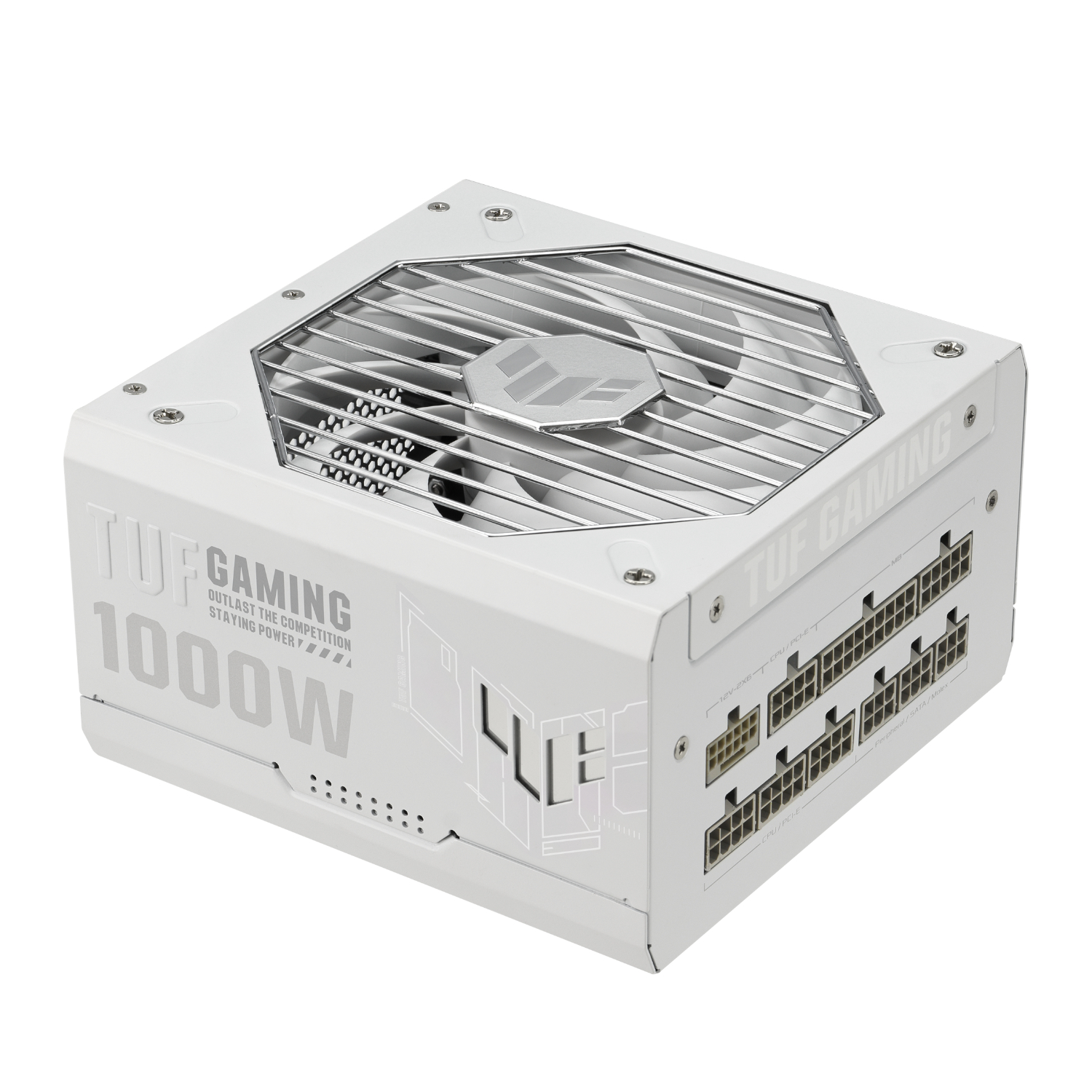 Asus TUF Gaming 1000W 80 PLUS Gold ATX Modular Power Supply - White - Image 6