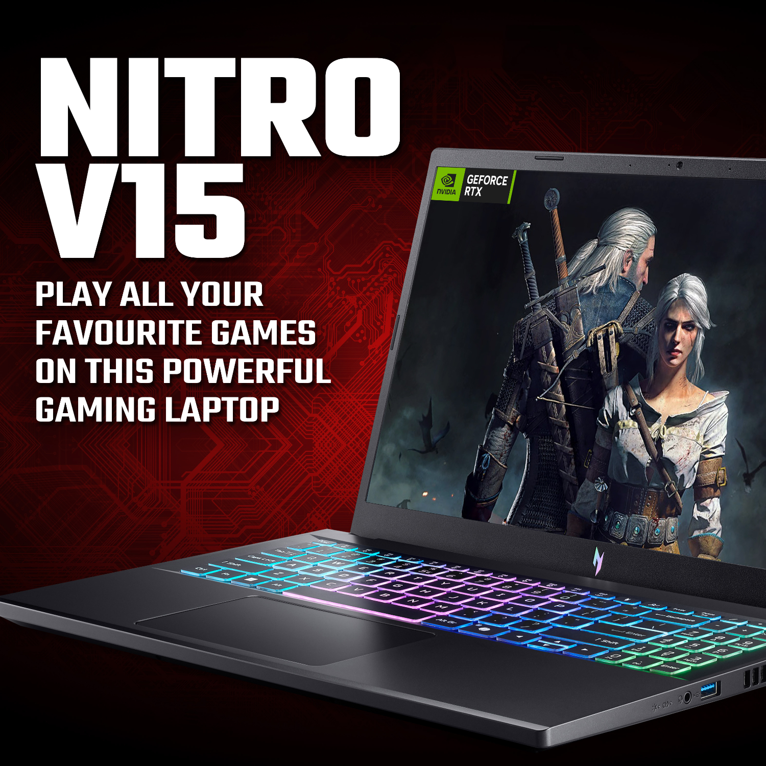 Acer NITRO V 15 Gaming Laptop 15.6" | AMD Ryzen 7 | 16GB | 512GB | RTX 5050 8GB | Windows 11 Home - Image 9