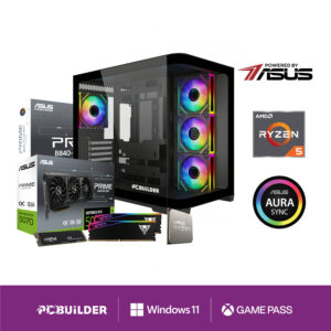 PCBuilder Ryzen 5 7600 MAVERICK Windows 11 Gaming PC