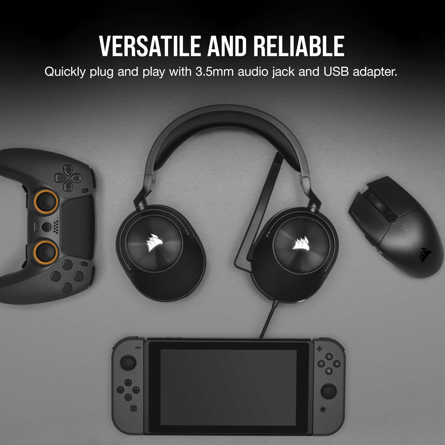 Corsair HS55 Surround Wired Gaming Headset - Carbon Black - Image 5