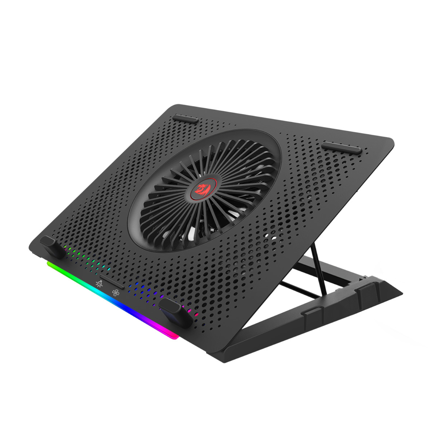REDRAGON Dual USB 5 Fan RGB Gaming Notebook Stand - Image 2