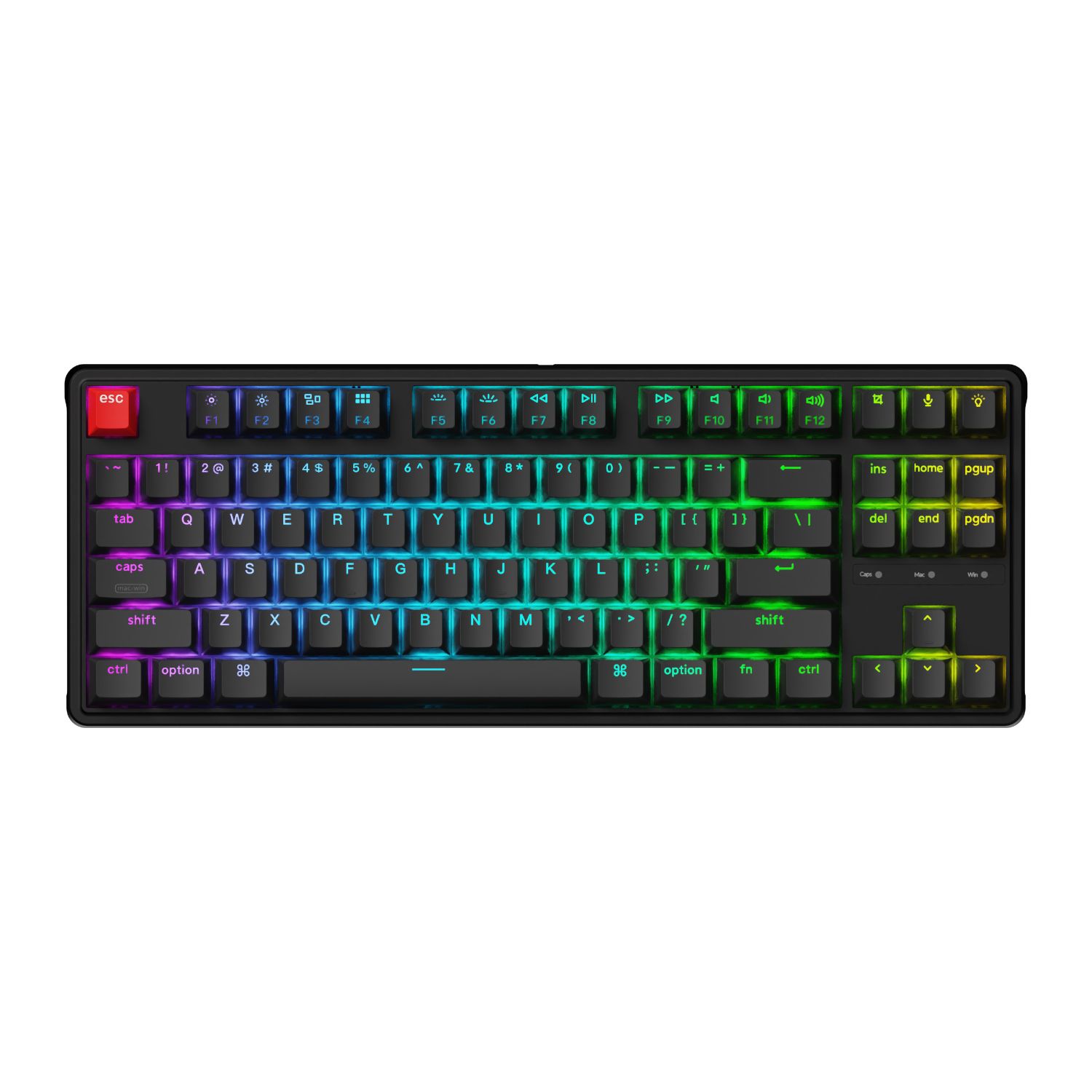 Keychron C3 Pro 8K QMK RGB Wired Mechanical Keyboard (80% Layout, Red Super Switch Hot-Swappable) - Image 2