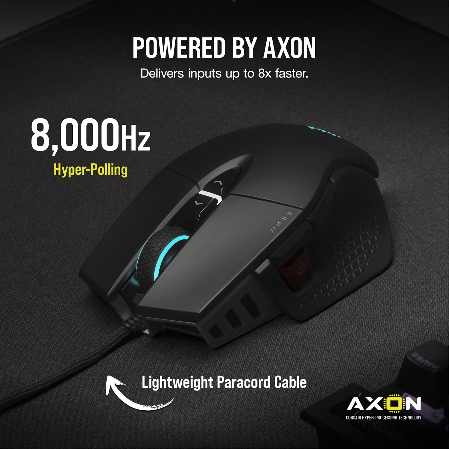 Corsair M65 RGB ULTRA Tunable FPS 26000DPI Gaming Mouse - Black - Image 4